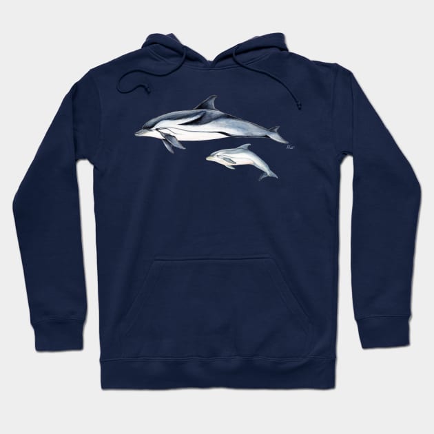 Striped dolphin Hoodie by chloeyzoard